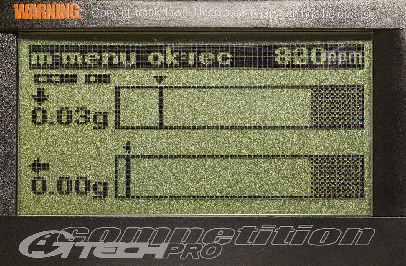 G-Tech Pro Competition Road Race Screen