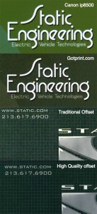 Medium size card comparison