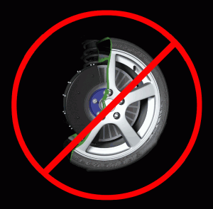 Bad hub wheel motor design.