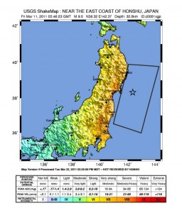 Japan Earthquake ShakeMap